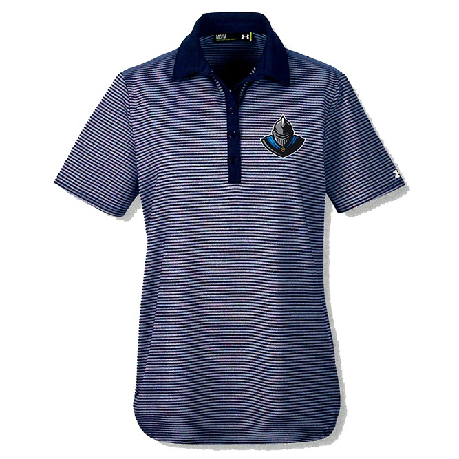 Under Armour Navy/Gray Striped Golf Shirt (Ladies & Mens) – The Geneva ...